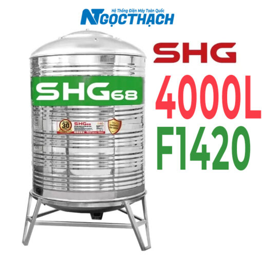 Bồn Inox Lộc Phát Siêu Chống ăn Mòn 4000l Đứng Shg68d4000f1420