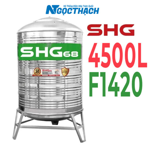 Bồn Inox Lộc Phát Siêu Chống ăn Mòn 4500l Đứng Shg68d4500f1420