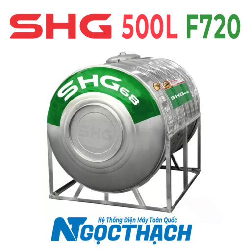 Bồn Inox Lộc Phát Siêu Chống ăn Mòn 500l Ngang Shg68n500f720