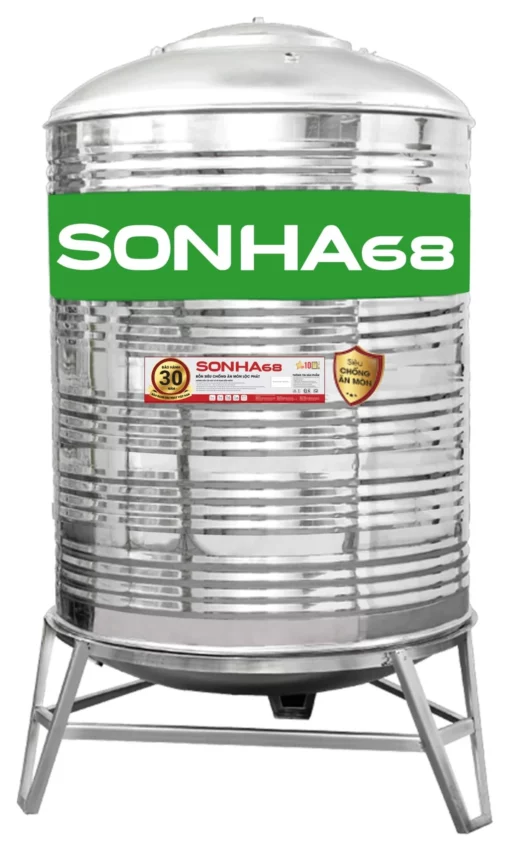Bồn Inox Lộc Phát Siêu Chống ăn Mòn 500l Đứng Shg68d500f720 Sơn Hà Xanh