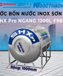 Bồn Nước Inox Sơn Hà Xanh Shx Pro 1500l Ngang (Φ1140) (sao Chép)