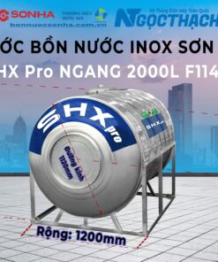 Bồn Nước Inox Sơn Hà Xanh Shx Pro 1500l Ngang (Φ1140) (sao Chép)