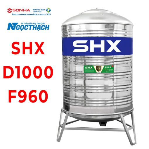 Bồn Nước Inox Sơn Hà Xanh Shx 1000l Đứng (Φ960)