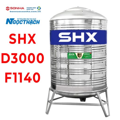 Bồn Nước Inox Sơn Hà Xanh Shx 3000l Đứng (Φ1380) (sao Chép)