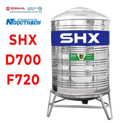 Bồn Nước Inox Sơn Hà Xanh Shx 500l Đứng (Φ720) (sao Chép)