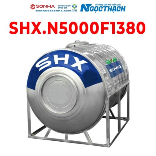 Bồn Nước Inox Sơn Hà Xanh Shx 5000l Ngang (Φ1420) (sao Chép)