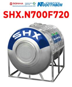 Bồn Nước Inox Sơn Hà Xanh Shx 700l Ngang (Φ720)