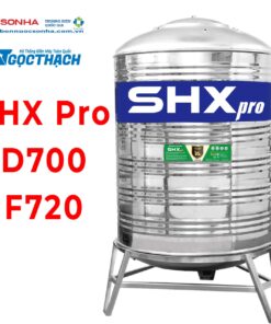 Bồn Nước Inox Sơn Hà Xanh Shx Pro 700l Đứng (Φ720)