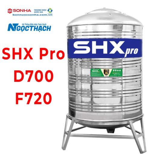 Bồn Nước Inox Sơn Hà Xanh Shx Pro 700l Đứng (Φ720)