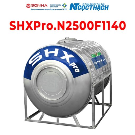 Bồn Nước Inox Sơn Hà Xanh Shx Pro 2500l Ngang (Φ1380) (sao Chép)