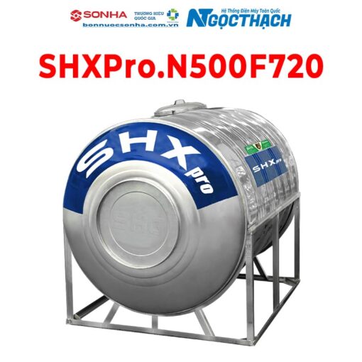 Bồn Nước Inox Sơn Hà Xanh Shx Pro 500l Ngang (Φ720)