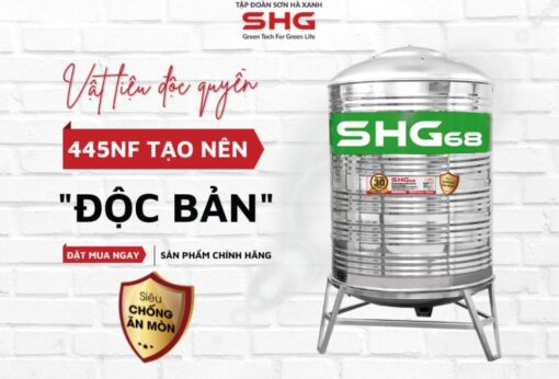 Bồn Inox Lộc Phát Siêu Chống ăn Mòn 500l Đứng Shg68d500f720 Sơn Hà Xanh