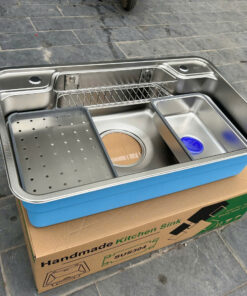 Chậu Rửa Bát Inox 304 1 Hố Kiểu Nhật Bản 7848d 78x48 Cm