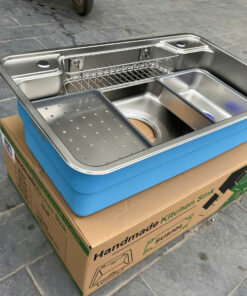 Chậu Rửa Bát Inox 304 1 Hố Kiểu Nhật Bản 7848d 78x48 Cm