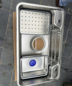 Chậu Rửa Bát Inox 304 1 Hố Kiểu Nhật Bản 7848d 78x48 Cm