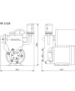 Máy Bơm Nước Chân Không Tự động Hanil Pdw 131b