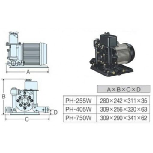 Máy Bơm Nước Chân Không Hanil Hp 405w (500w)