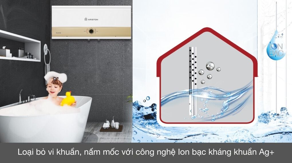 Bình Nước Nóng Gián Tiếp Ariston 30 Lít 3000w Slim3 30 Rs