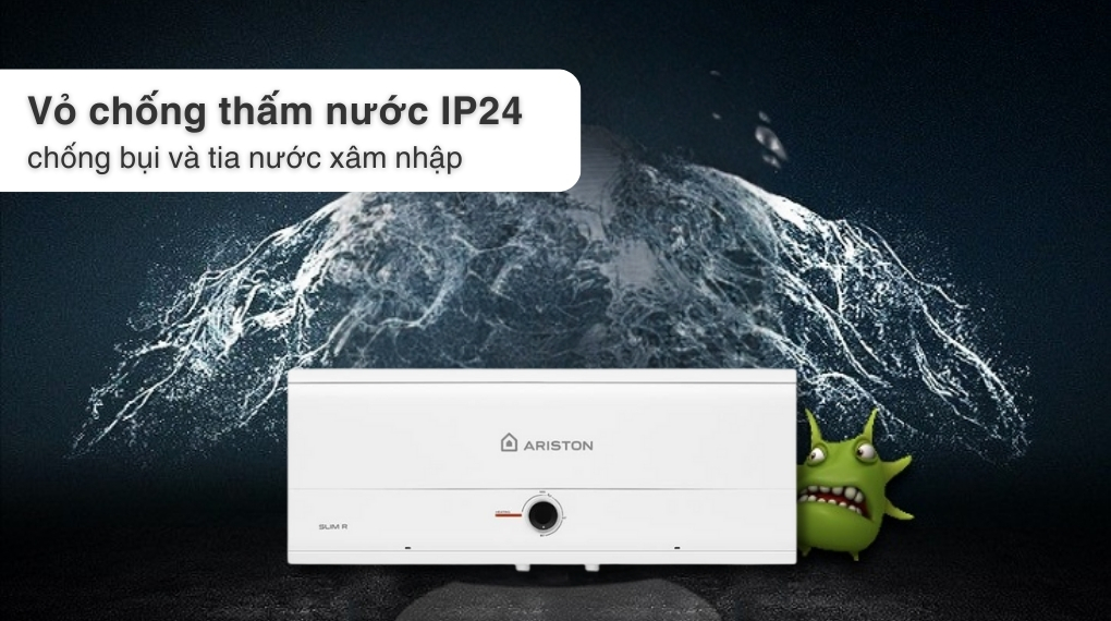 Máy Nước Nóng Gián Tiếp Ariston 20 Lít 2500w Slim3 20r