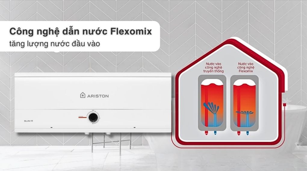 Máy Nước Nóng Gián Tiếp Ariston 20 Lít 2500w Slim3 20r