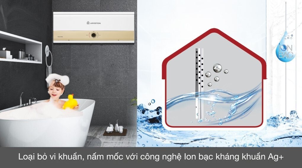 Máy Nước Nóng Gián Tiếp Ariston 20 Lít 2500w Slim3 20 Rs