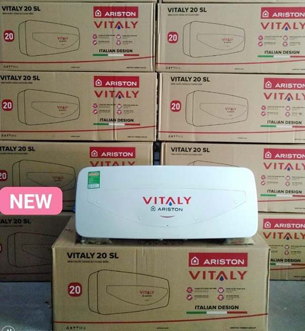 Bình Nóng Lạnh Ariston Vitaly 20 Slim (bình Ngang 20l)