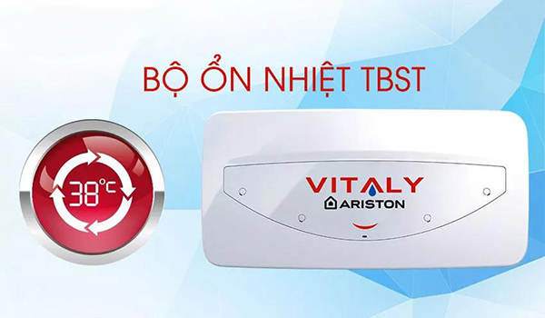 Bình Nóng Lạnh Ariston Vitaly 20 Slim (bình Ngang 20l)