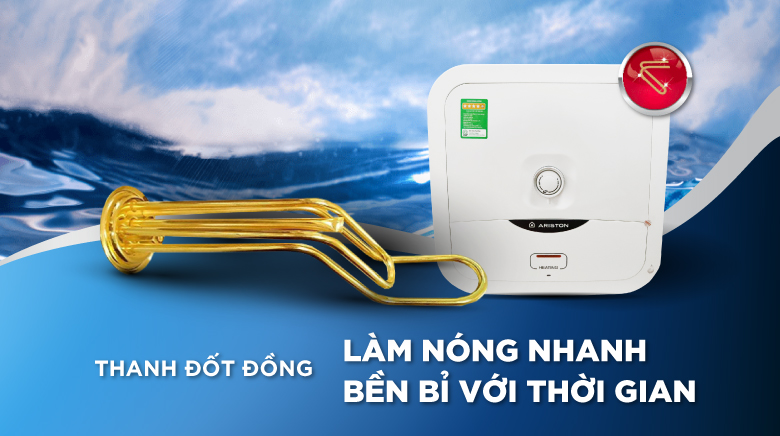 Bình Nóng Lạnh Ariston 15l Vuông An2 15r