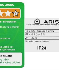 Máy Nước Nóng Gián Tiếp Ariston 20 Lít 2500w Slim3 20r
