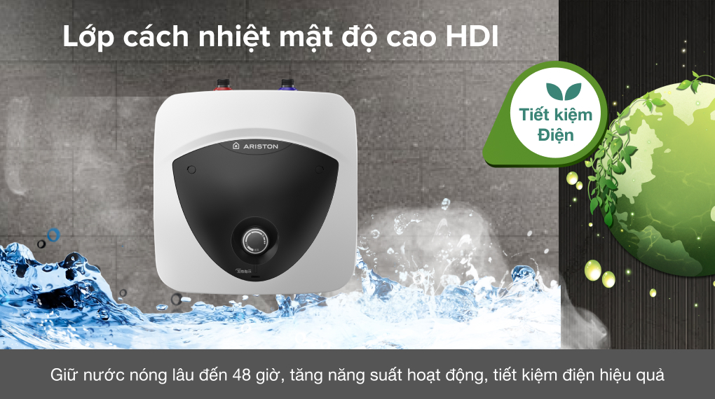 Bình Nóng Lạnh Ariston 6l An Lux 6 Ue 1.5 Fe