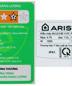 Bình Nóng Lạnh Ariston 6l An Lux 6 Ue 1.5 Fe