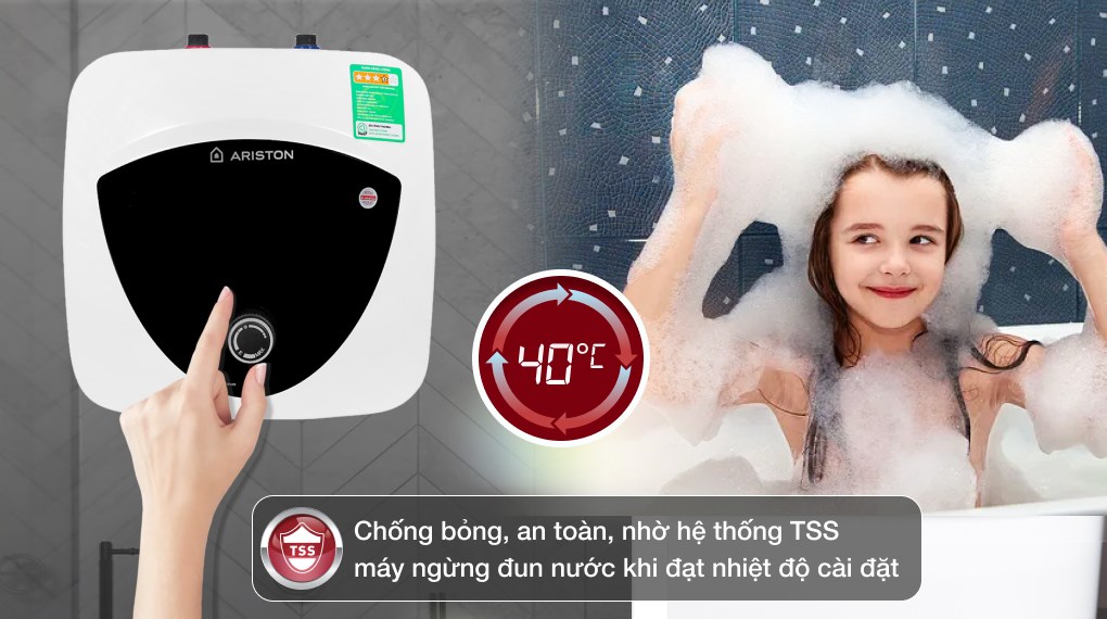 Bình Nóng Lạnh Ariston 6l An Lux 6 Ue 1.5 Fe