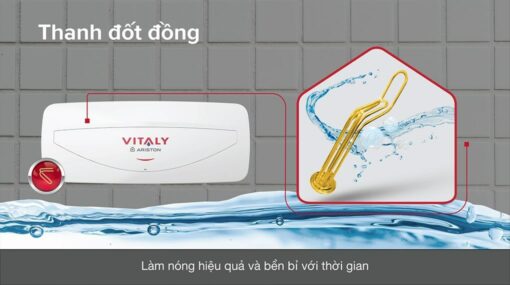 Bình Nóng Lạnh Ariston Vitaly 20 Slim (bình Ngang 20l)