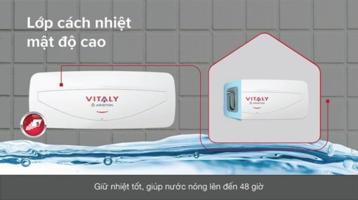 Bình Nóng Lạnh Ariston Vitaly 20 Slim (bình Ngang 20l)