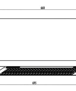 Máy Hút Mùi âm Tủ Màu Xám 70cm Faster Fs 7035g Autoclean