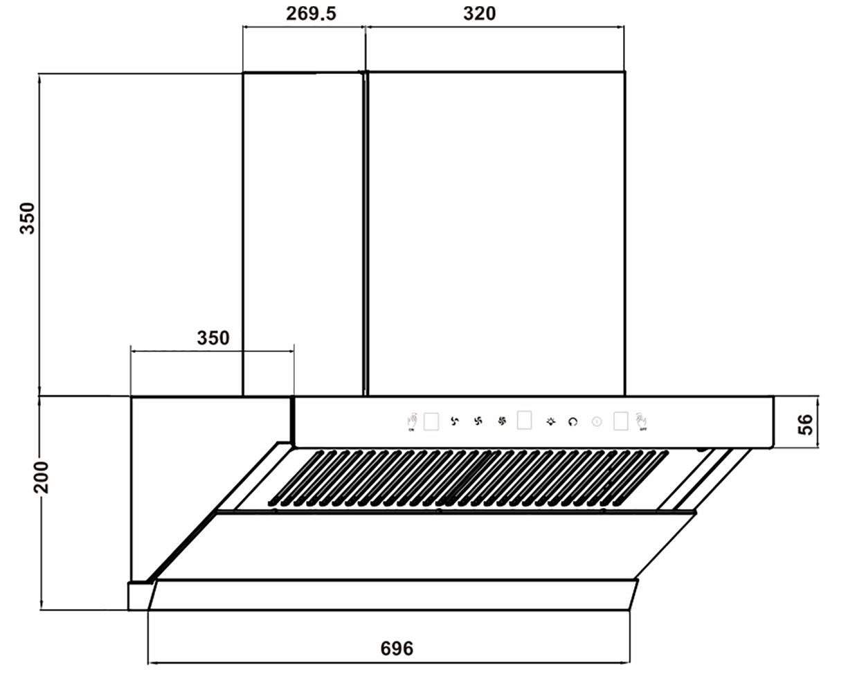 Máy Hút Mùi điều Khiển Giọng Nói Thông Minh Fs 35ai Autoclean