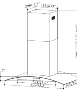 Máy Hút Mùi Treo độc Lập Faster Island 6688