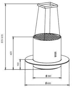 Máy Hút Mùi Treo độc Lập Fs 7027b
