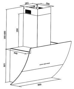 Máy Hút Mùi Faster Fs 90cg | White