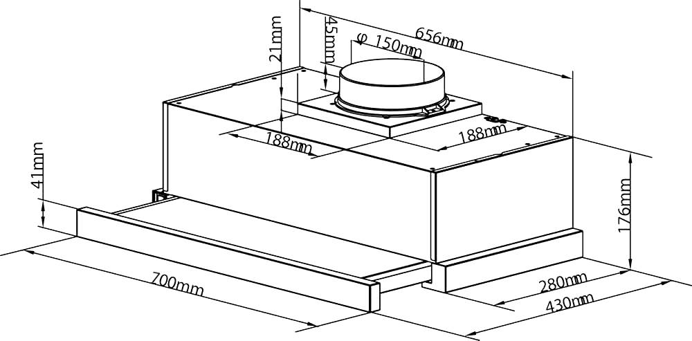 Máy Hút Mùi Faster Syp 6222b/7222b