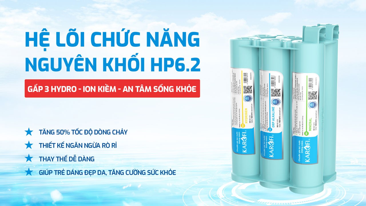 Máy Lọc Nước Nóng Lạnh Hydro Ion Kiềm Karofi Kae S86