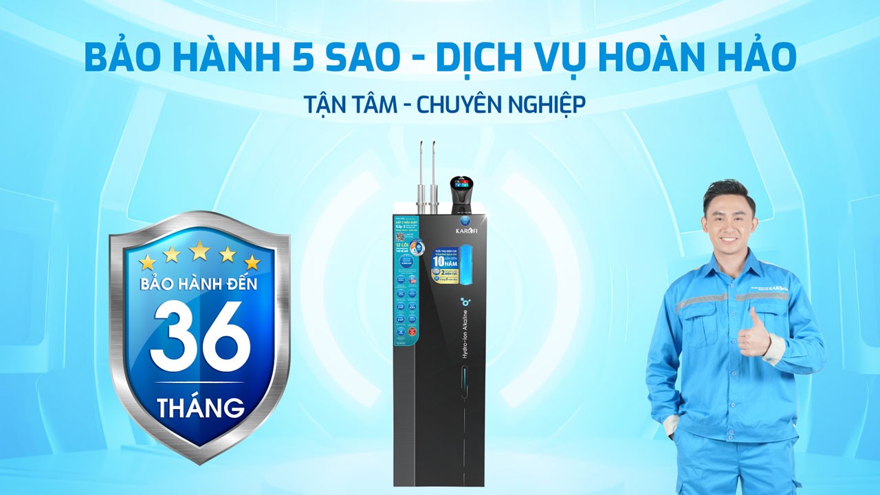 Máy Lọc Nước Nóng Lạnh Hydro Ion Kiềm Karofi Kae S86