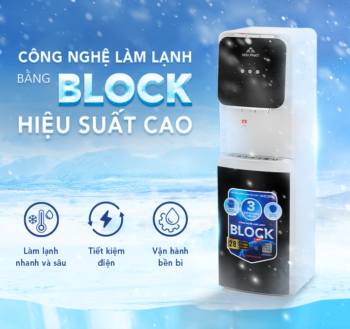 Cây Nước Nóng Lạnh Hút Bình Hòa Phát Hhc389