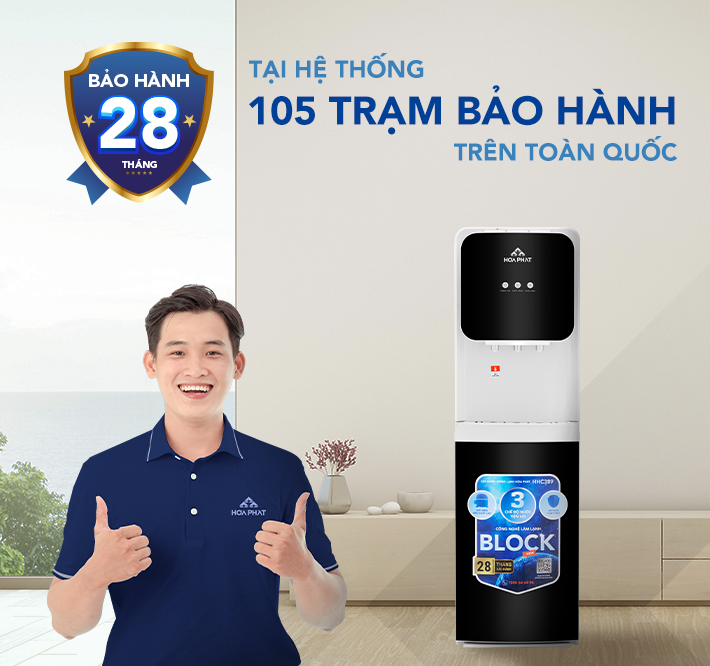 Cây Nước Nóng Lạnh Hút Bình Hòa Phát Hhc389