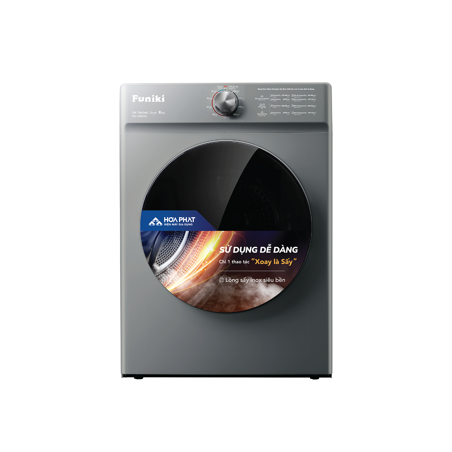 Máy Sấy Thông Hơi Funiki Hd V680ag 8kg