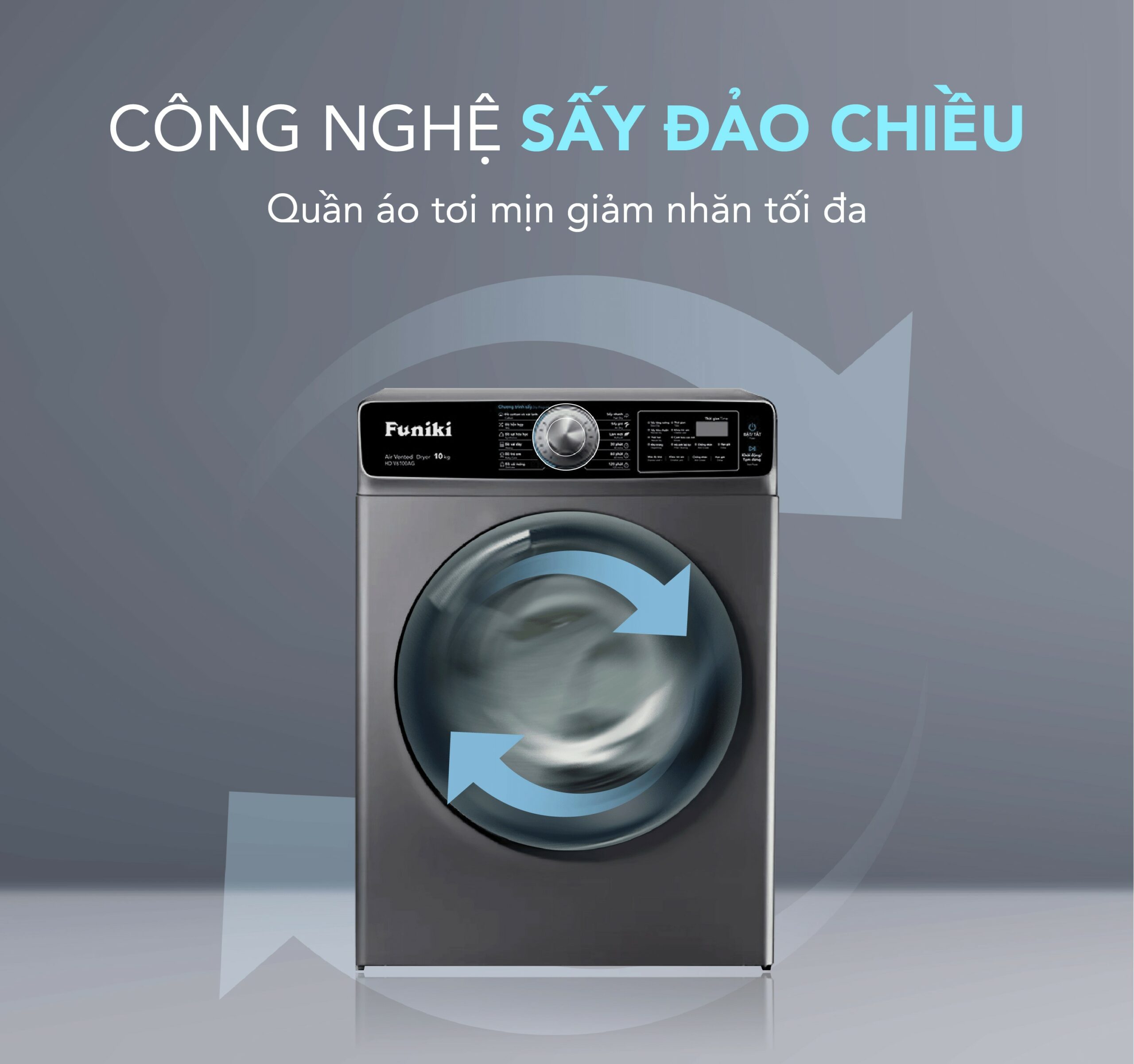 Máy Sấy Thông Hơi Funiki Hd V6100ag 10kg