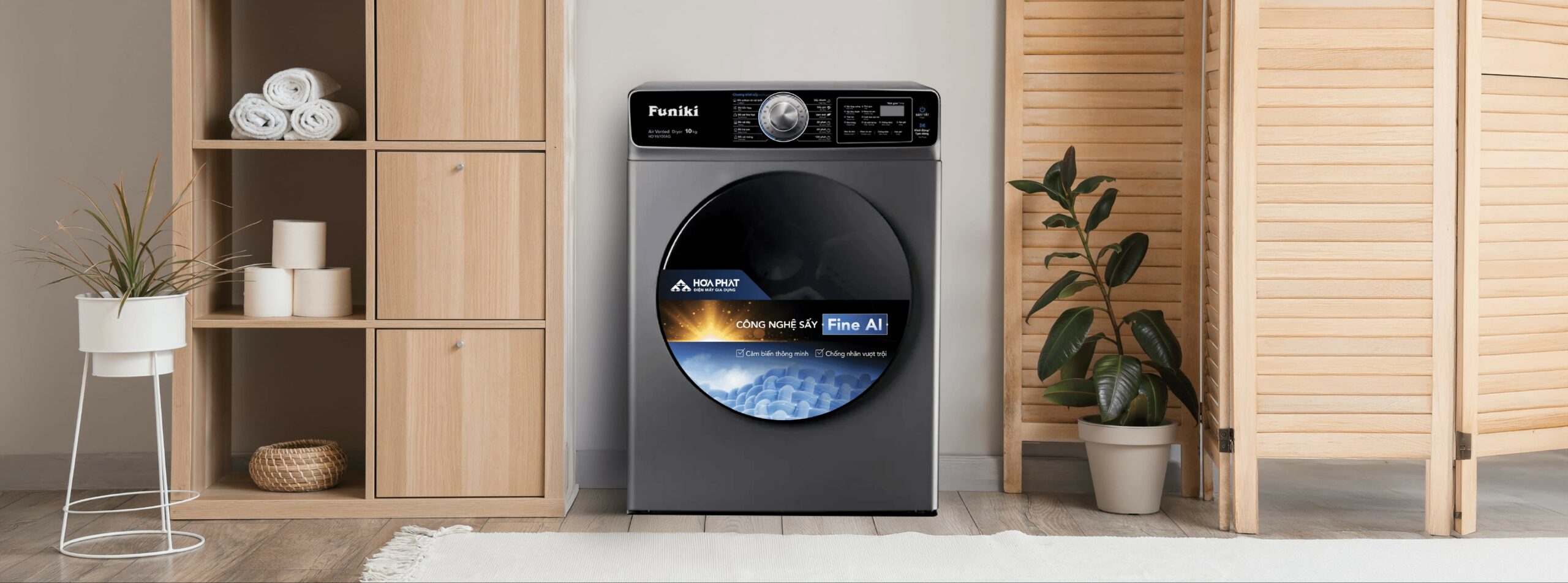 Máy Sấy Thông Hơi Funiki Hd V6100ag 10kg