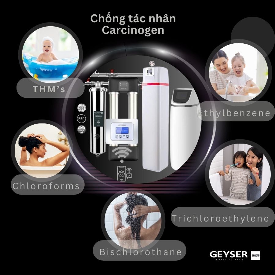 Hệ Thống Lọc Tổng Biệt Thự Lâu đài Cao Cấp Geyser Ecotar Lux Smart Villa H Tích Hợp Wifi điều Khiển Thông Minh