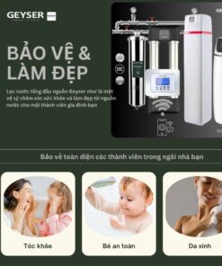 Hệ Thống Lọc Tổng Biệt Thự Lâu đài Cao Cấp Geyser Ecotar Lux Smart Villa H Tích Hợp Wifi điều Khiển Thông Minh