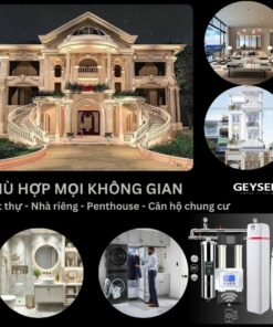 Hệ Thống Lọc Tổng Biệt Thự Lâu đài Cao Cấp Geyser Ecotar Lux Smart Villa H Tích Hợp Wifi điều Khiển Thông Minh